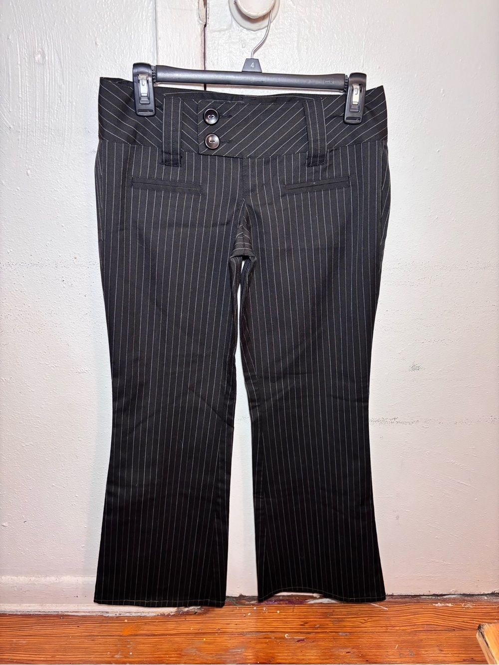 Vintage Y2K Spacegirlz Pinstriped Flare Leg Pants